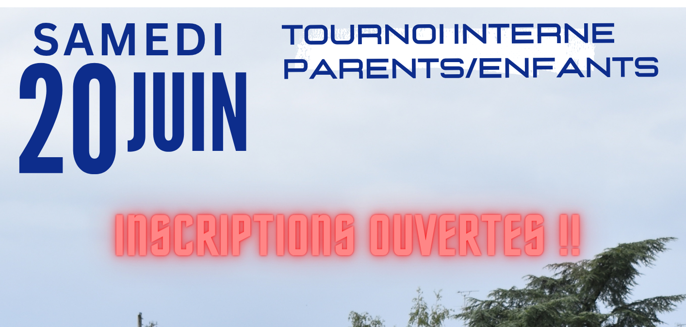 Tournoi interne : samedi 20 juin