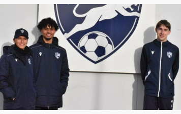 Arthur, Axel, Wilhem, les jeunes éducateurs du RCRG