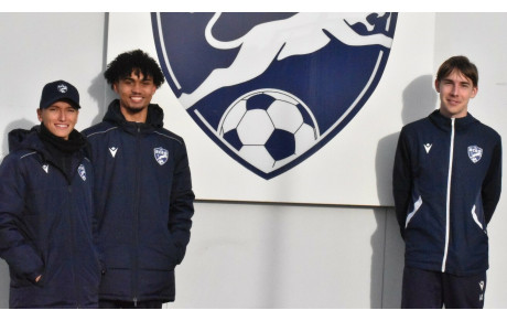 Arthur, Axel, Wilhem, les jeunes éducateurs du RCRG